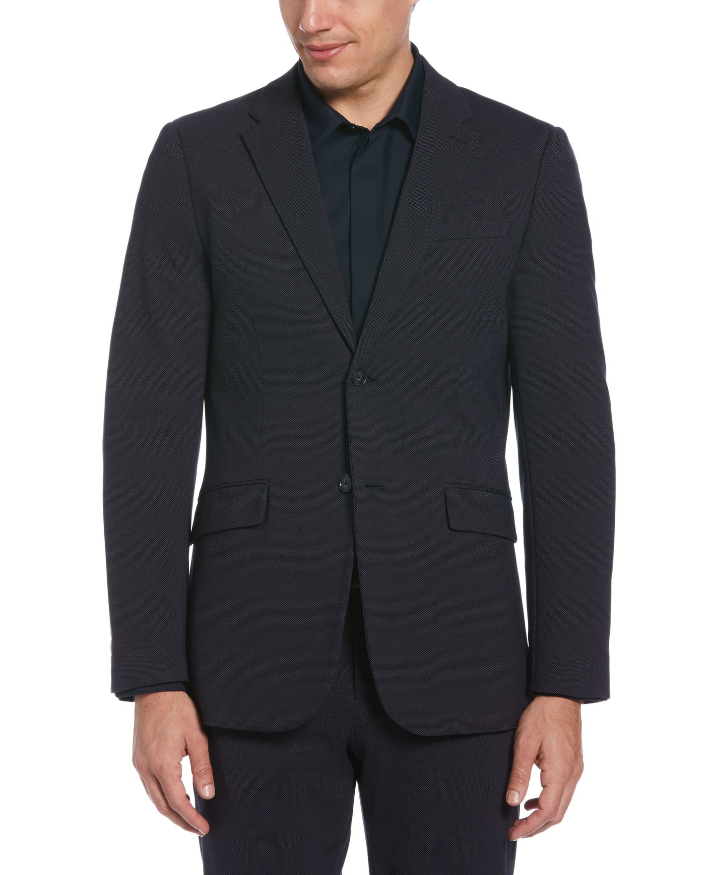 Very Slim Fit Textured Stretch Knit Suit
