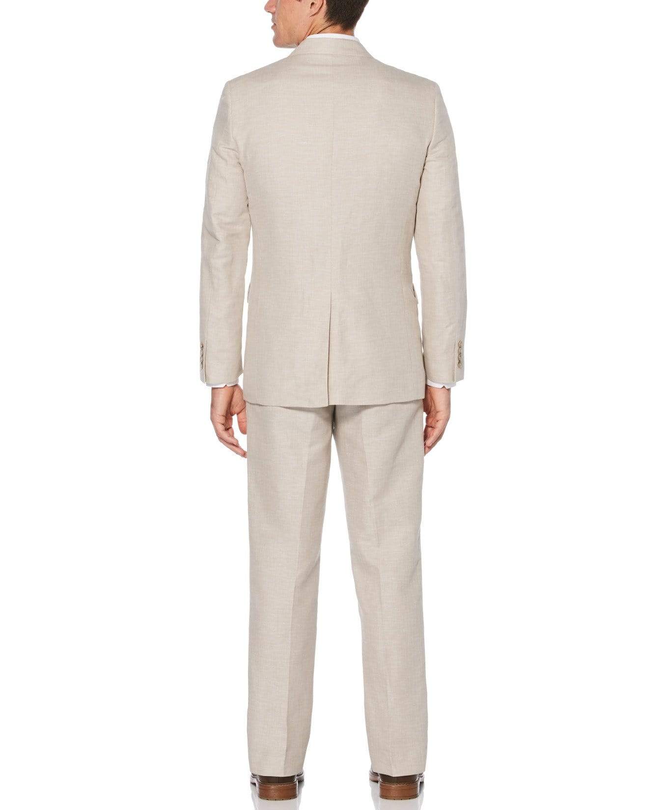 Big & Tall Linen Cotton Herringbone Suit Jacket