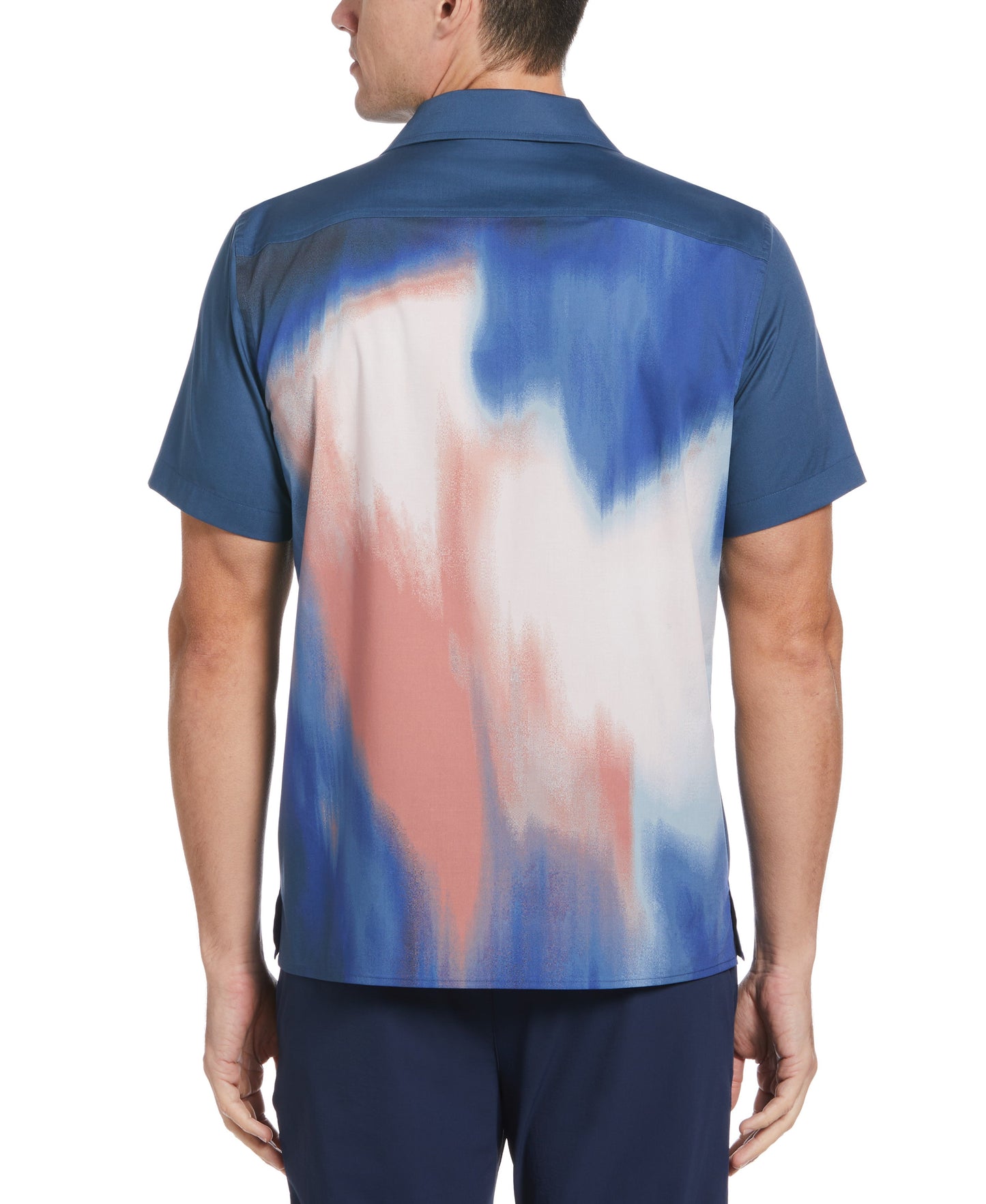 Abstract Print Camp Collar Soft Shirt