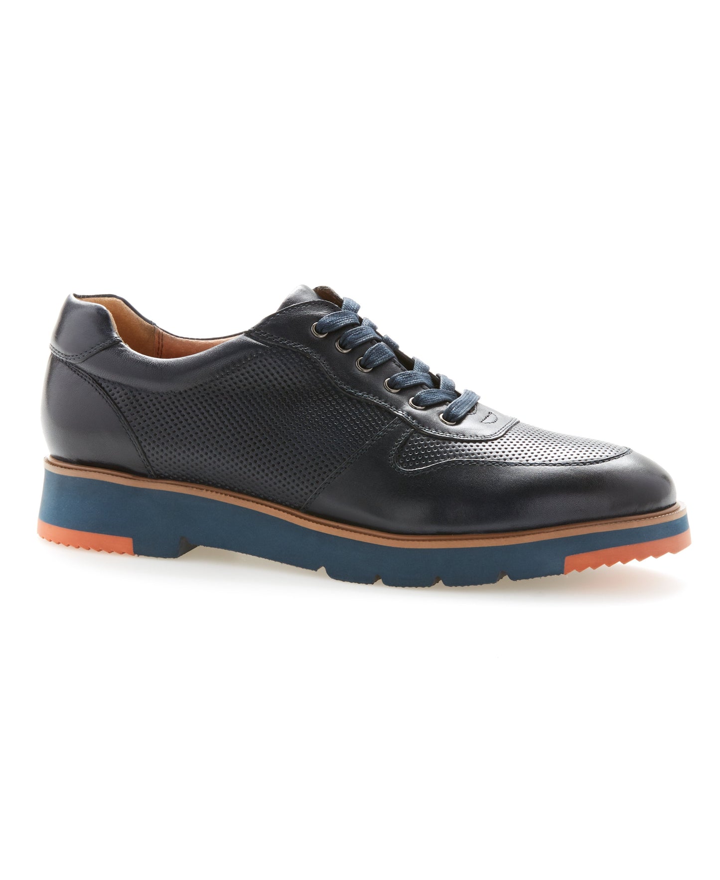 Burnished Leather Oxford Sneaker