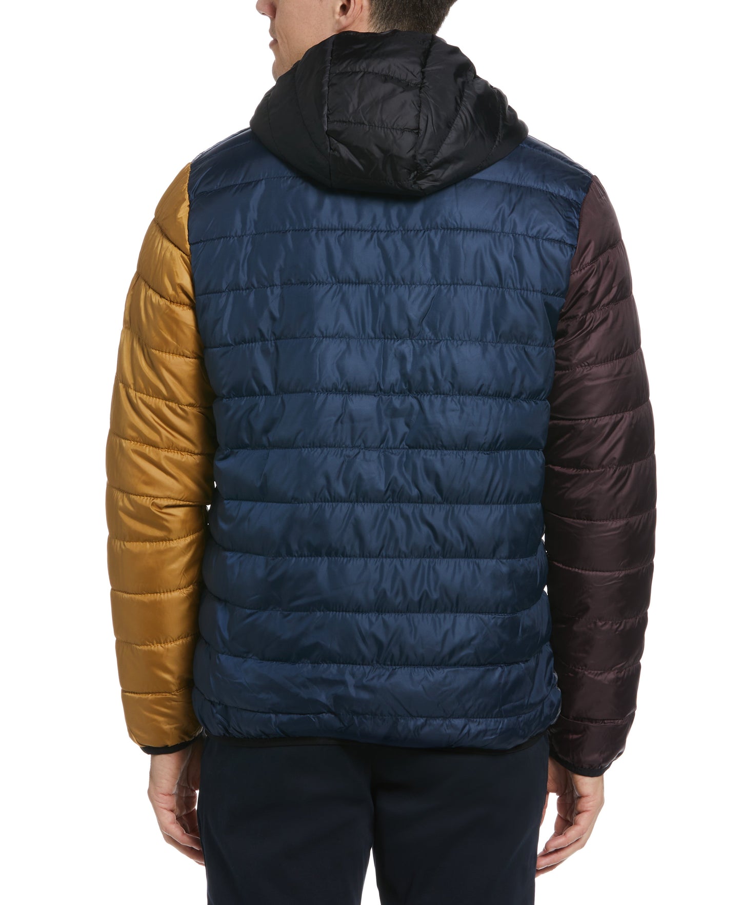 Colorblock Hooded Packable Jacket