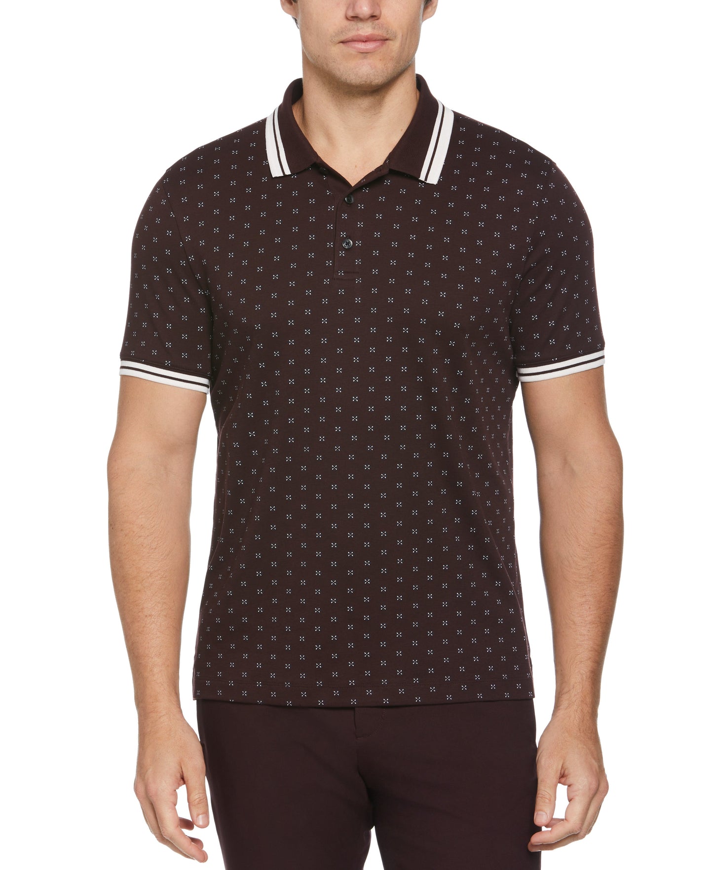 Contrast Dotted Polo
