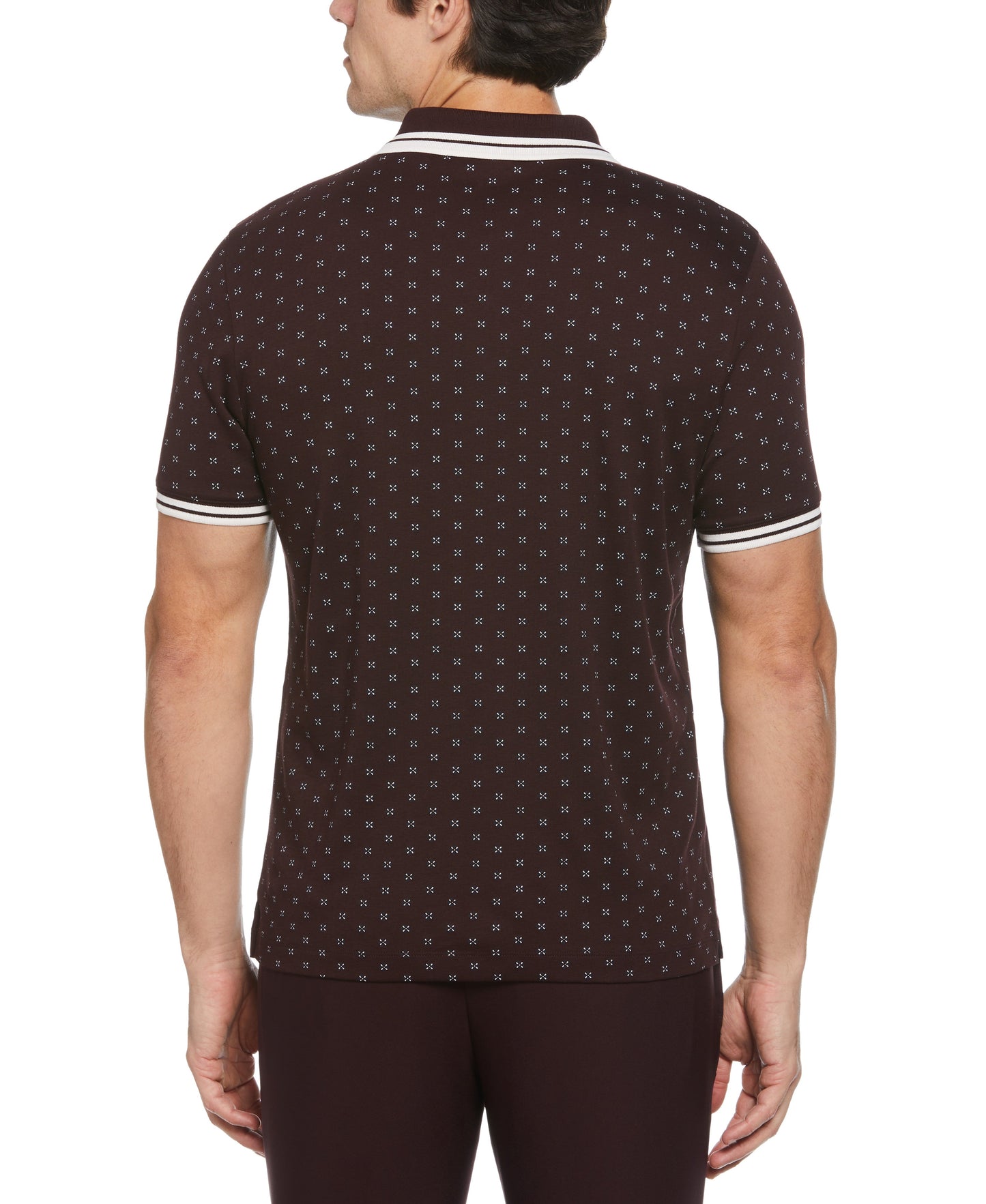 Contrast Dotted Polo