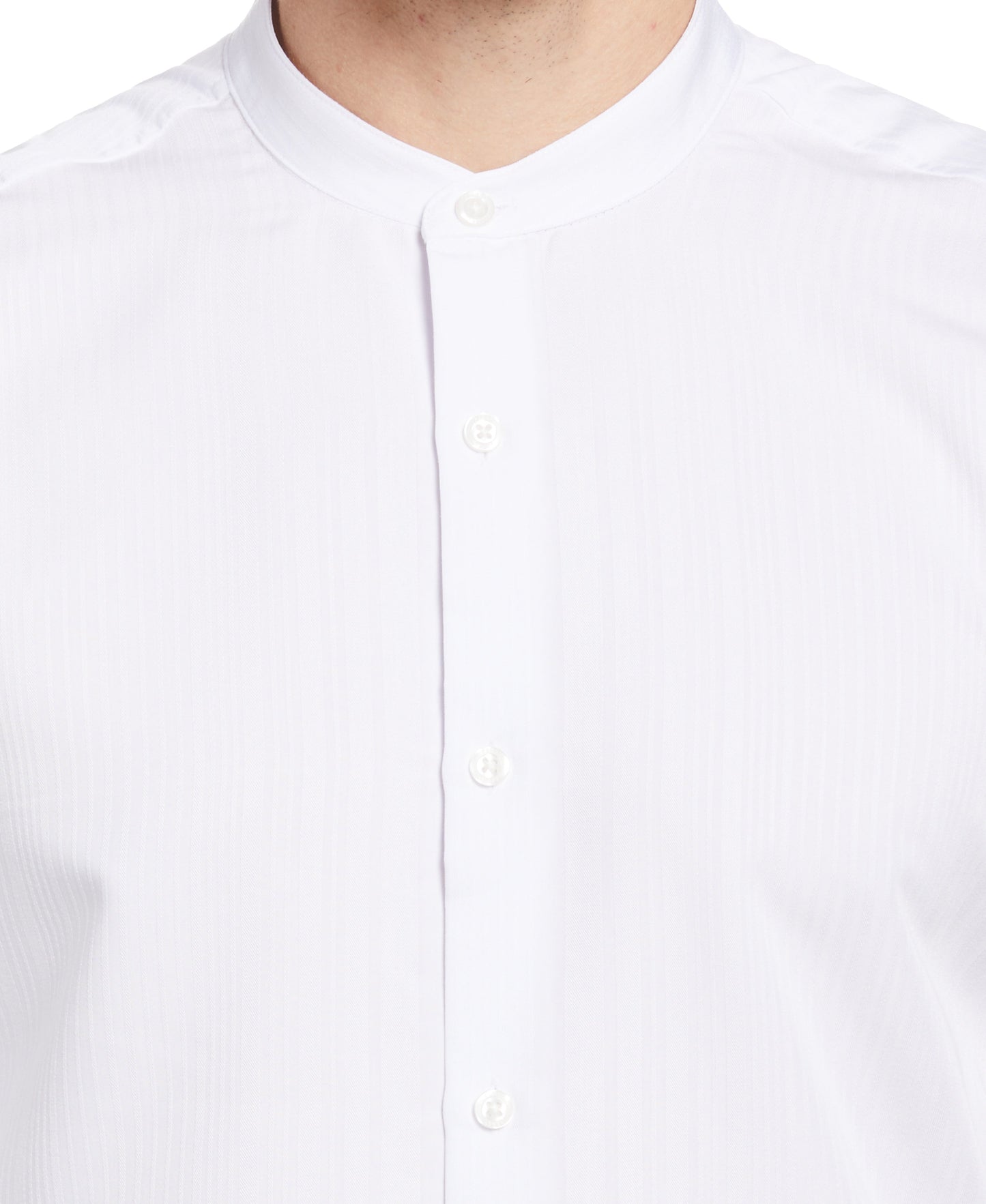 Dobby Banded Stretch Collar Shirt