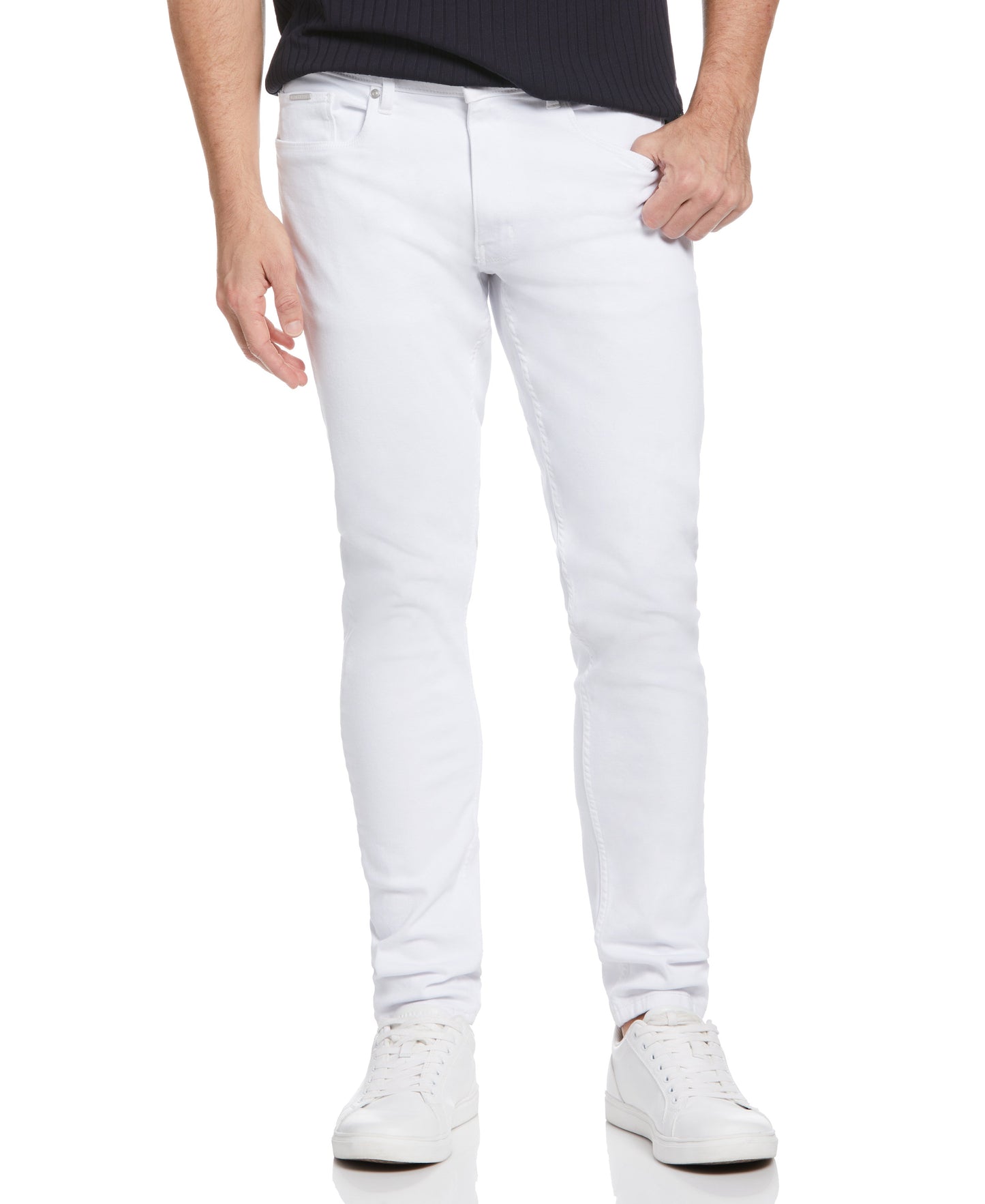 Recover™ Slim Tapered Fit White Denim Jeans