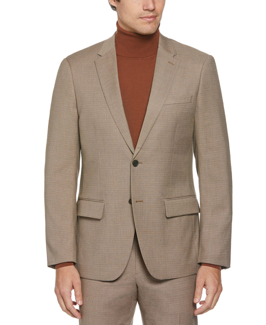 Slim Fit Fine Grid Suit Jacket