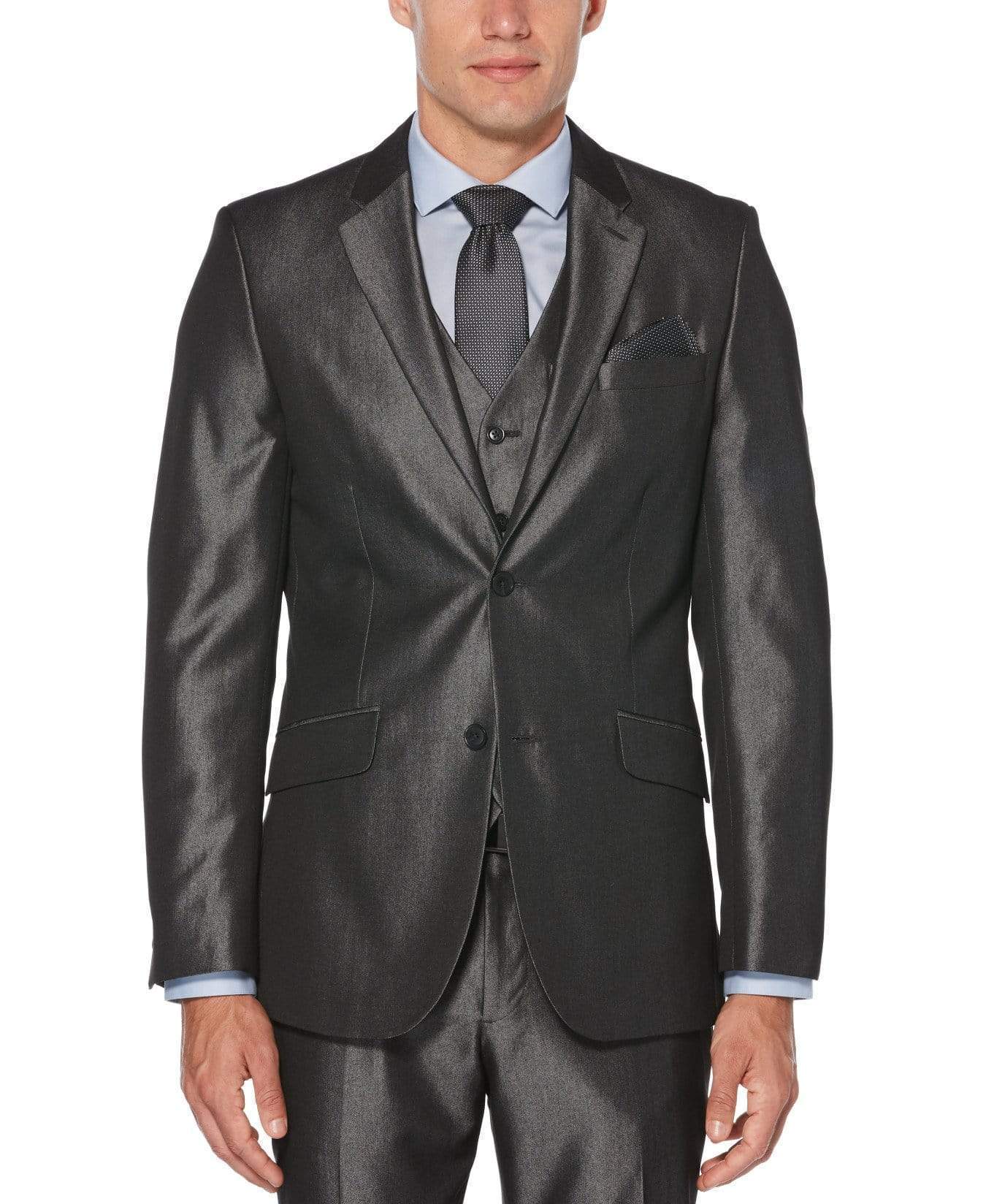 Slim Fit Iridescent Twill Suit Jacket
