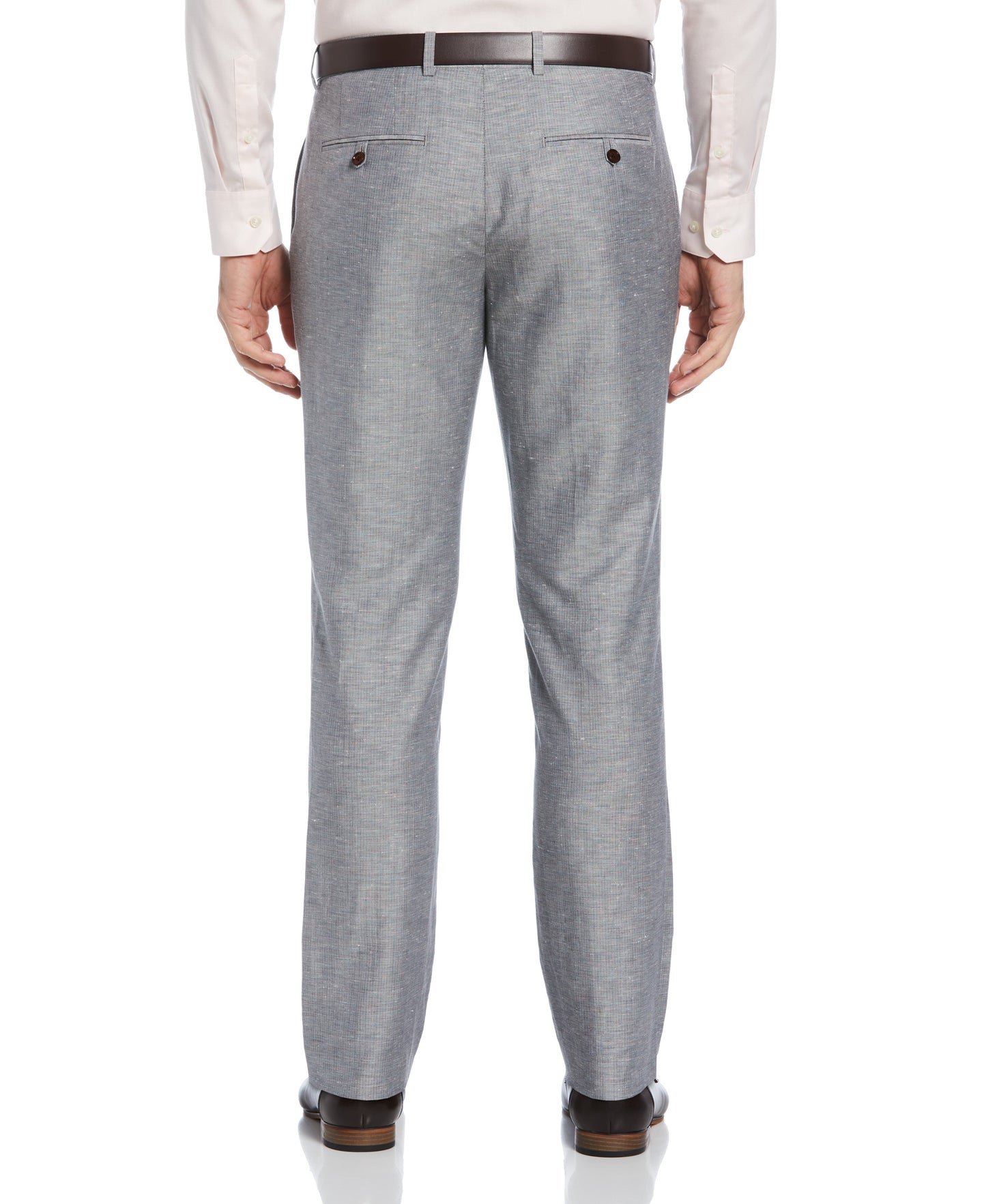 Slim Fit Linen Blend Textured Suit Pant