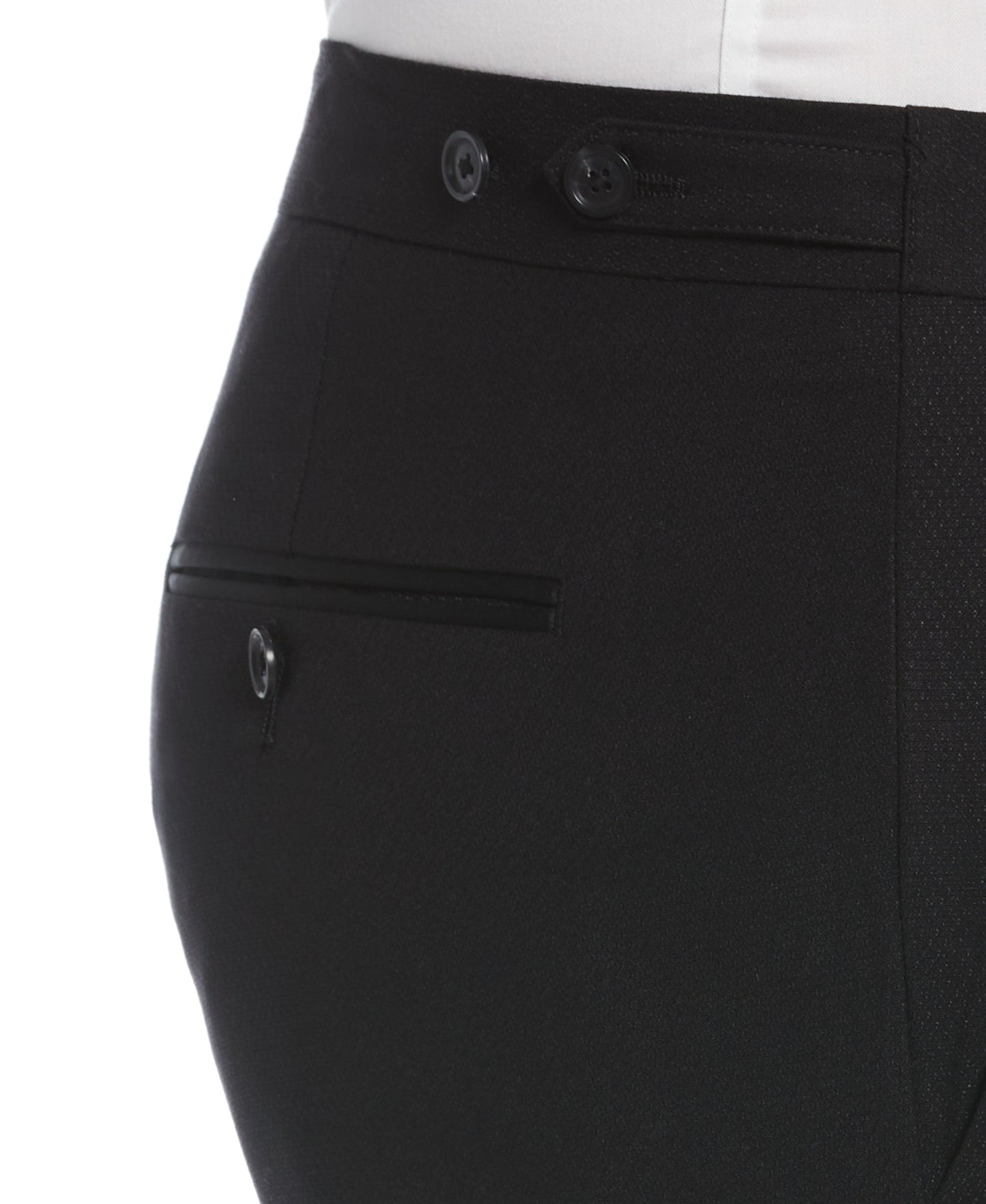 Slim Fit Stretch Textured Tuxedo Pant
