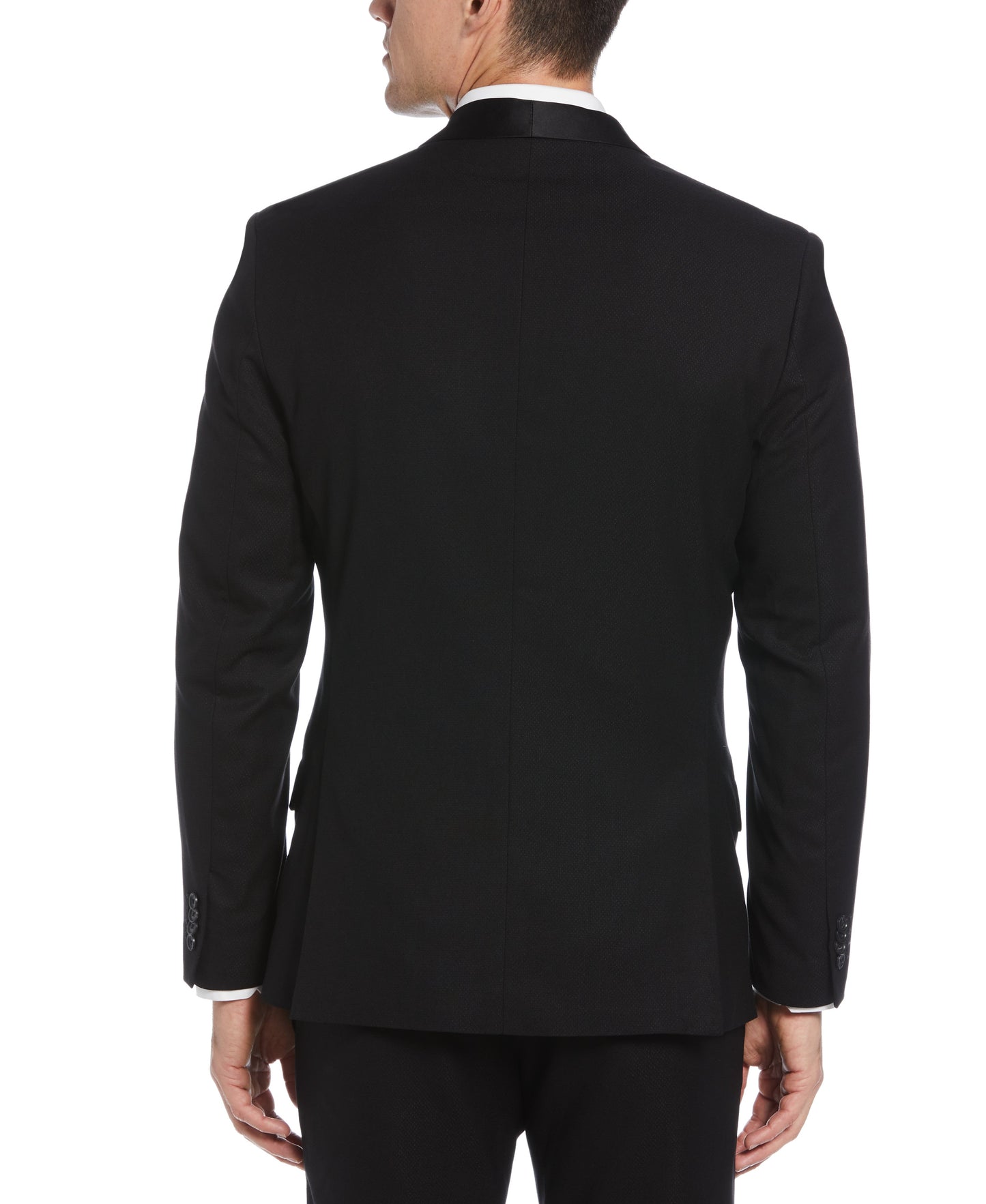 Slim Fit Textured Tuxedo Jacket