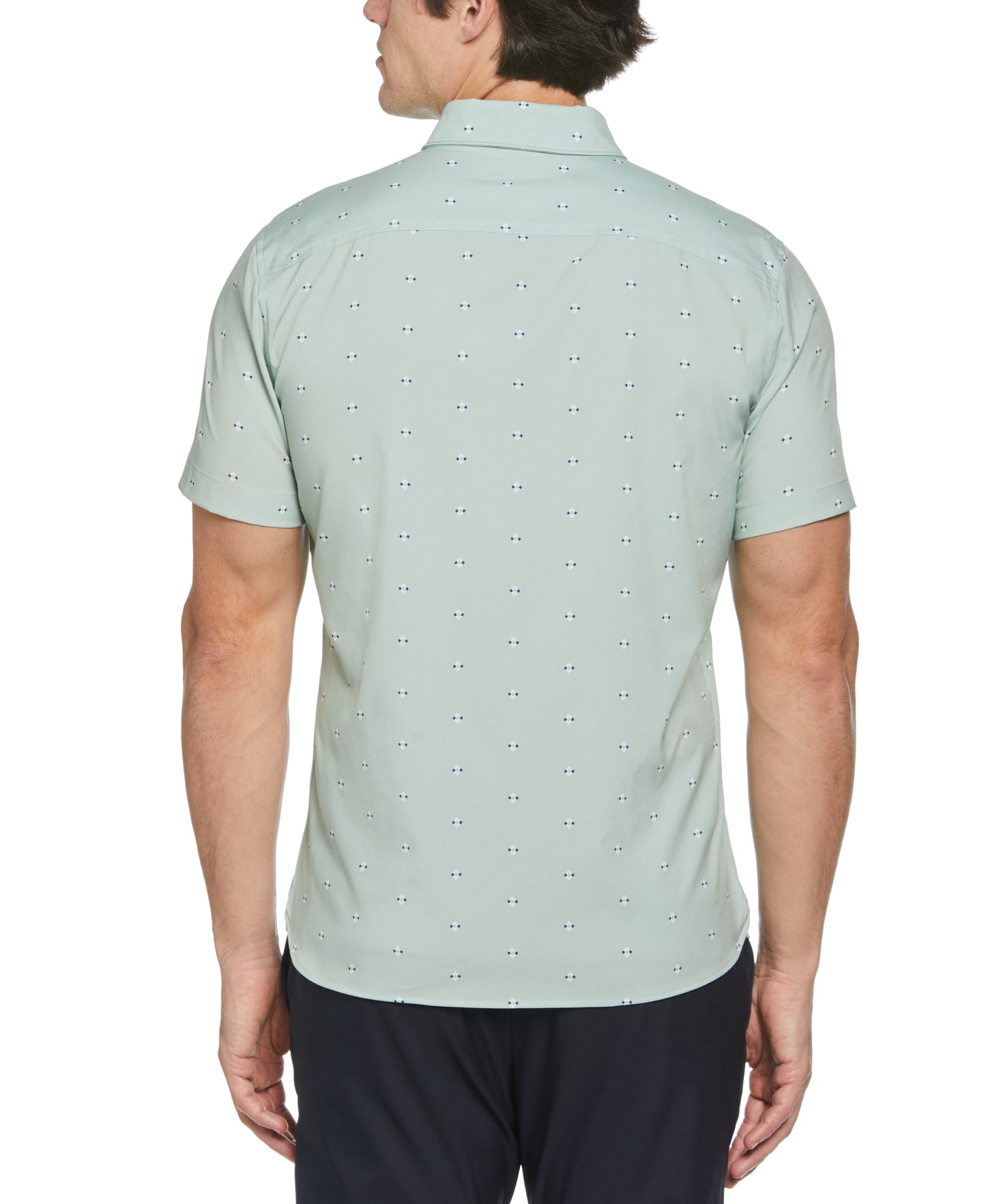 Slim Fit Total Stretch Geo Dot Print Shirt