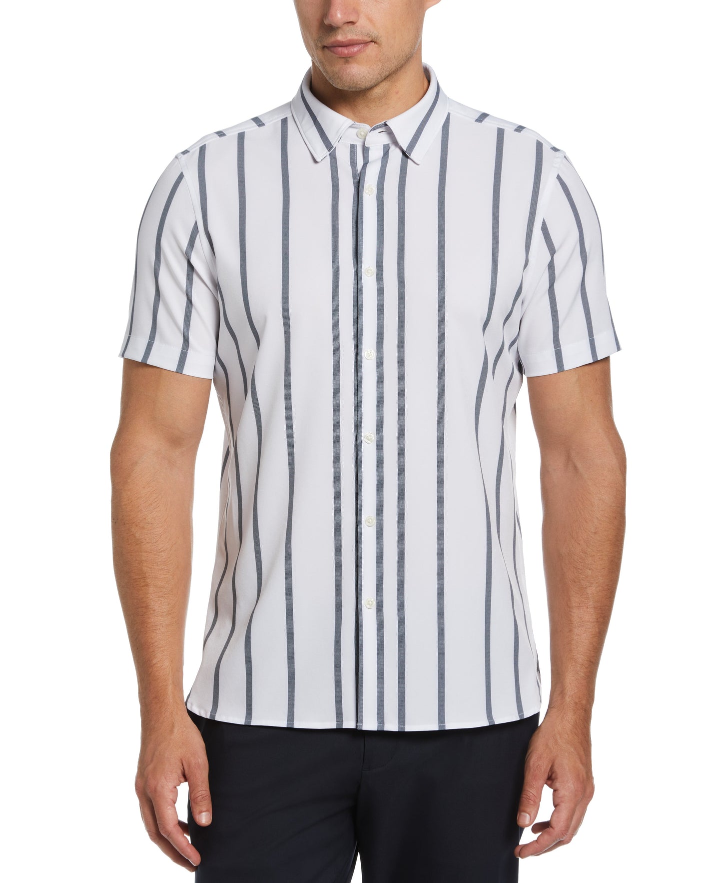 Slim Fit Vertical Stripe Total Stretch Shirt