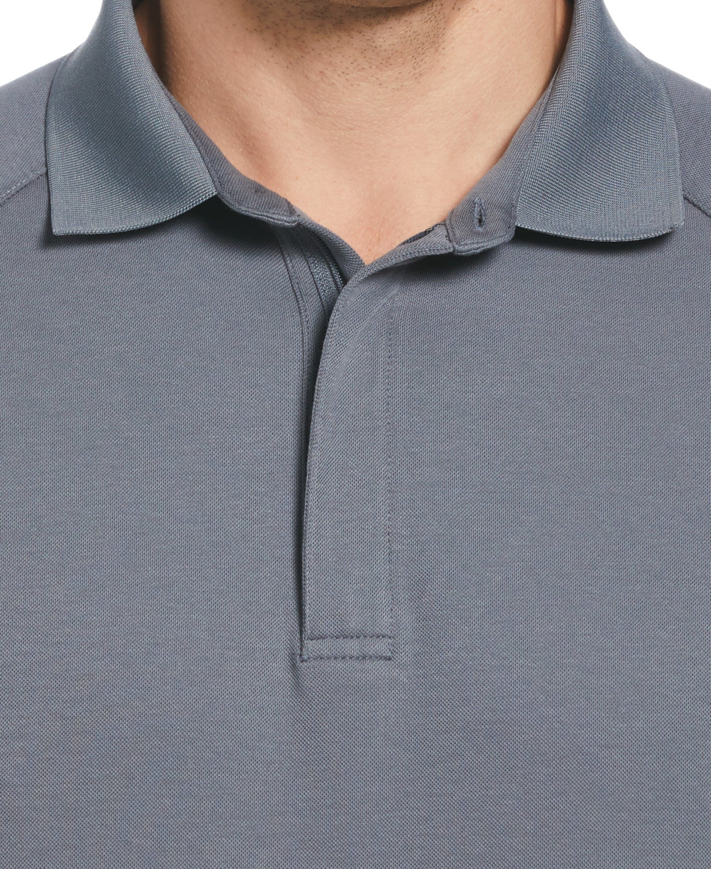 Solid Stealth Zip Polo