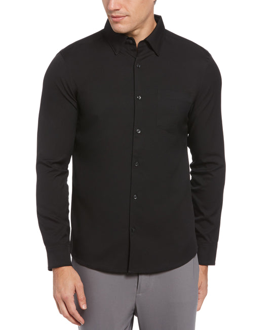 Tall Slim Fit Untucked Total Stretch Solid Shirt