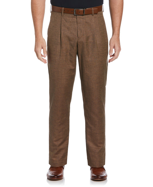 Tapered Fit Pleated Pants