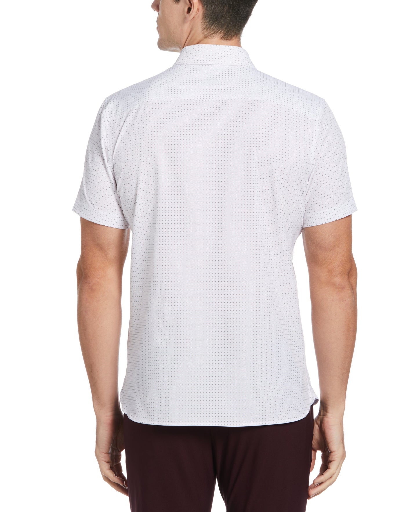Total Stretch Slim Fit Dot Print Shirt