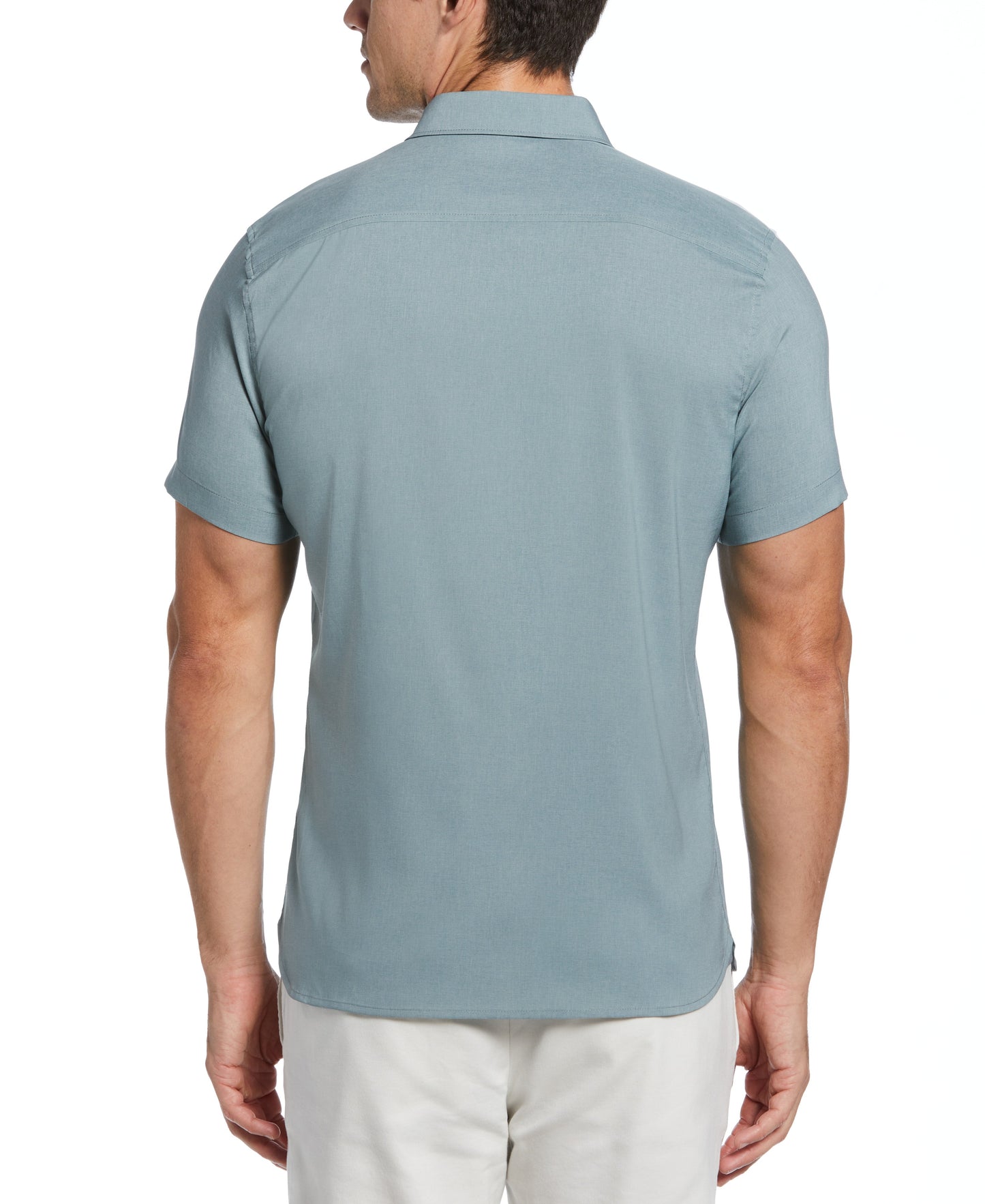 Total Stretch Slim Fit Heather Pocket Shirt