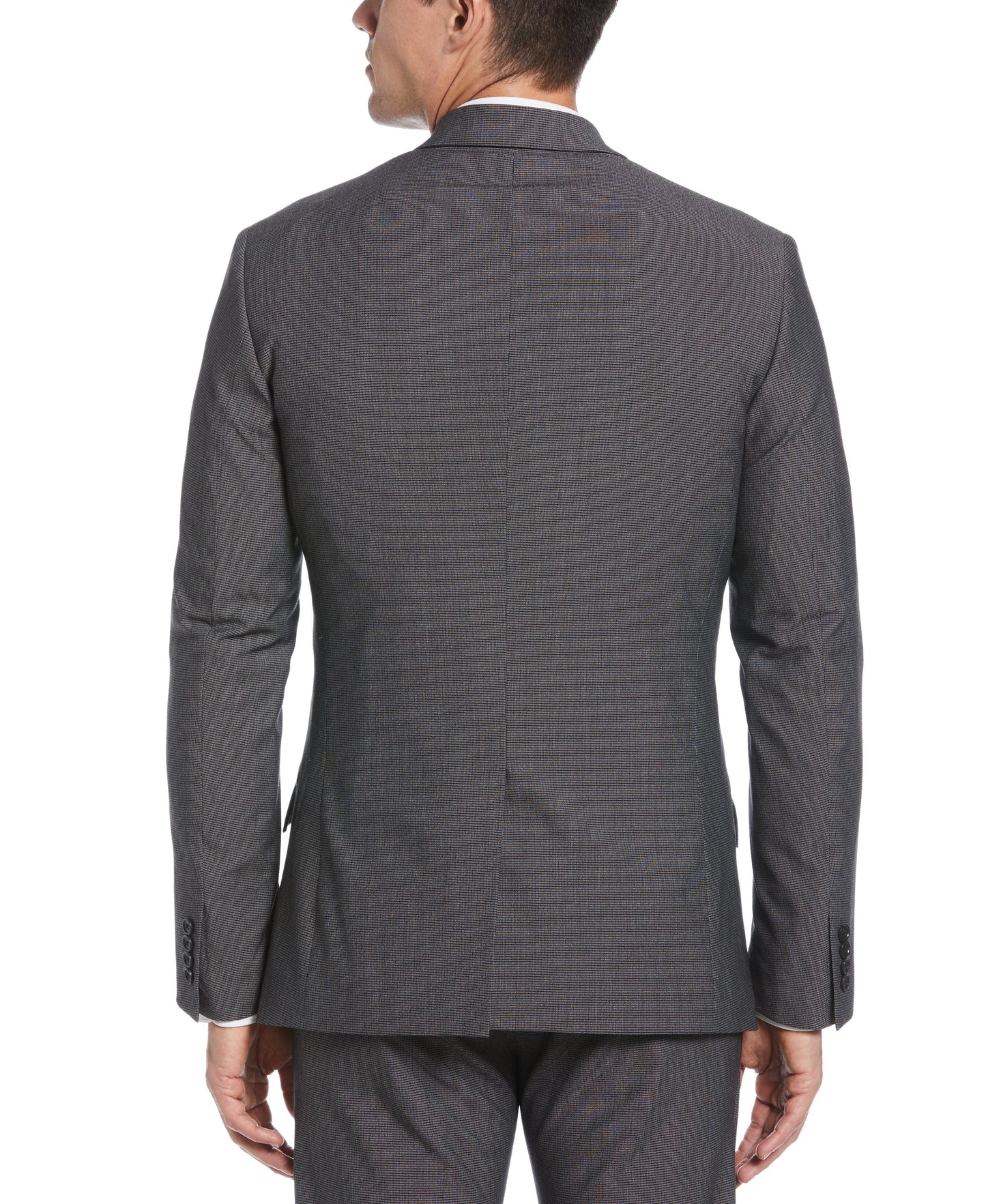 Very Slim Fit Stretch Micro Houndstooth Suit Jacket