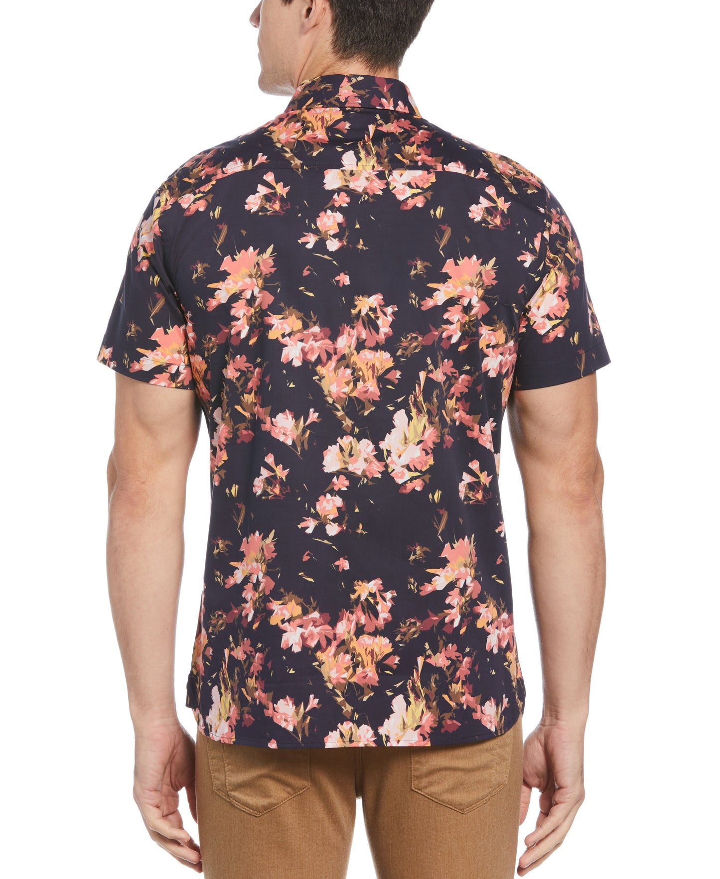 Big & Tall Stretch Floral Print Shirt